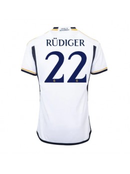 Moški Nogometna dresi replika Real Madrid Antonio Rudiger #22 Domači 2023-24 Kratek rokav